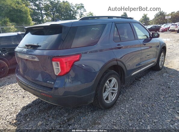 1FMSK8DH0MGB41631 2021 FORD EXPLORER Blue უკანა მარჯვენა