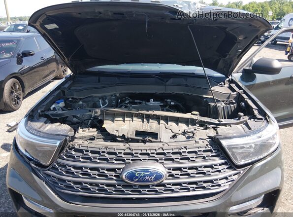 1FMSK8DH0MGB93499 2021 FORD EXPLORER Зеленый Вид сзади