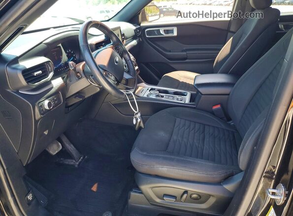 1FMSK8DH1LGB15294 2020 FORD EXPLORER Black წინა სალონის ხედი