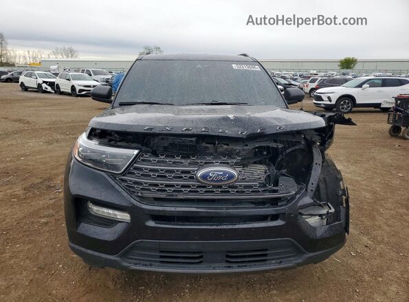 1FMSK8DH1MGA80466 2021 FORD EXPLORER Black Vista frontal