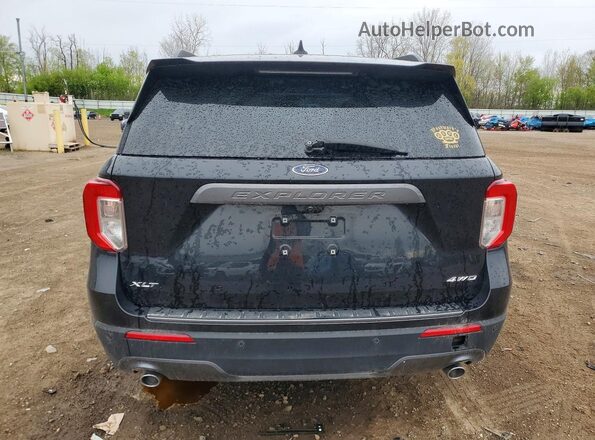 1FMSK8DH1MGA80466 2021 FORD EXPLORER Black Vista trasera