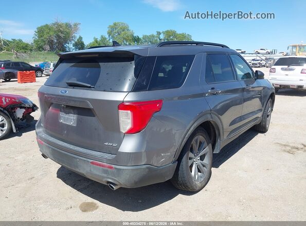 1FMSK8DH1MGA95050 2021 FORD EXPLORER Gray Trasero derecho