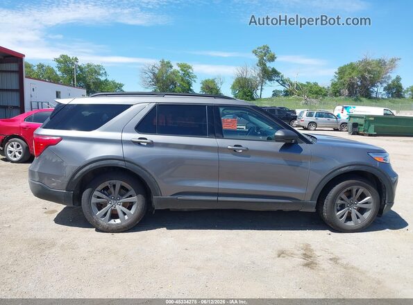 1FMSK8DH1MGA95050 2021 FORD EXPLORER Gray Vista interior trasera