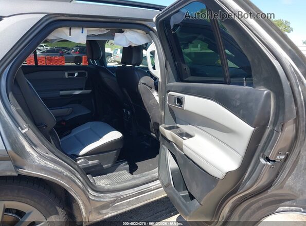 1FMSK8DH1MGA95050 2021 FORD EXPLORER Gray Vista de la etiqueta del VIN