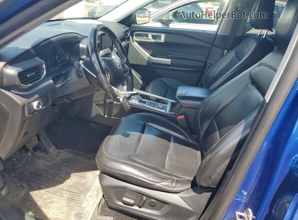 1FMSK8DH1MGB30945 2021 FORD EXPLORER Blue Вид салону спереду