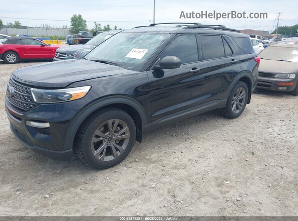 1FMSK8DH1MGB55909 2021 FORD EXPLORER Black Przód lewy