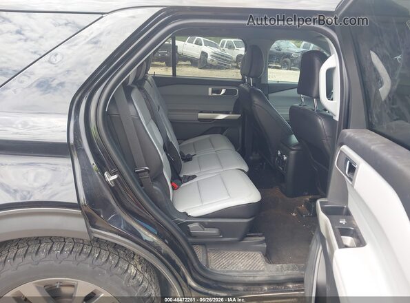 1FMSK8DH1MGB55909 2021 FORD EXPLORER Black Widok naklejki z numerem VIN