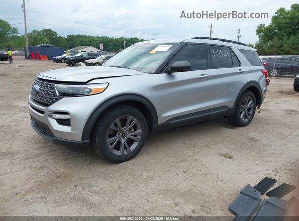 1FMSK8DH1MGC06941 2021 FORD EXPLORER Silver Przód lewy