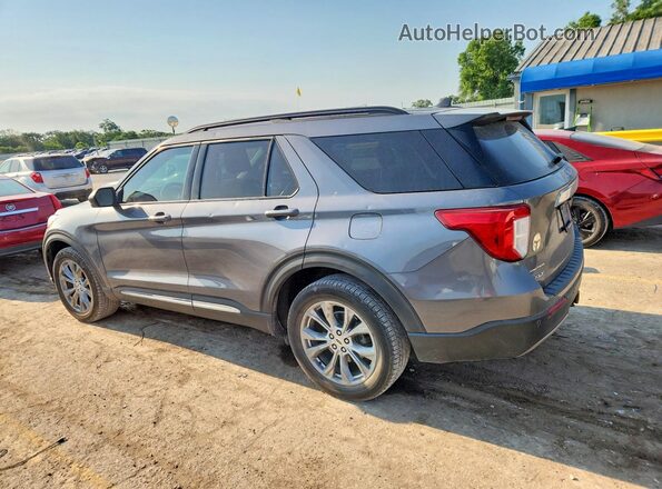 1FMSK8DH1MGC37185 2021 FORD EXPLORER Gray Հետևի ձախ
