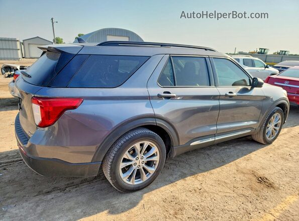 1FMSK8DH1MGC37185 2021 FORD EXPLORER Gray Հետևի աջ