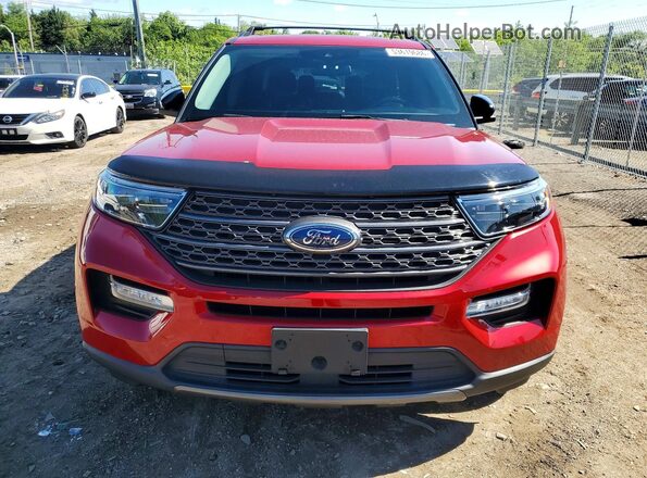 1FMSK8DH1NGA18339 2022 FORD EXPLORER Red Դիմացի տեսք