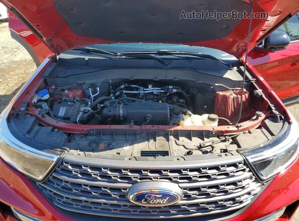 1FMSK8DH1NGA18339 2022 FORD EXPLORER Red Շարժիչի բաժամունքի տեսք