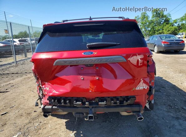 1FMSK8DH1NGA18339 2022 FORD EXPLORER Red Հետևի տեսք