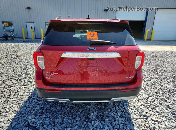 1FMSK8DH1NGA24352 2022 FORD EXPLORER Red Vista trasera