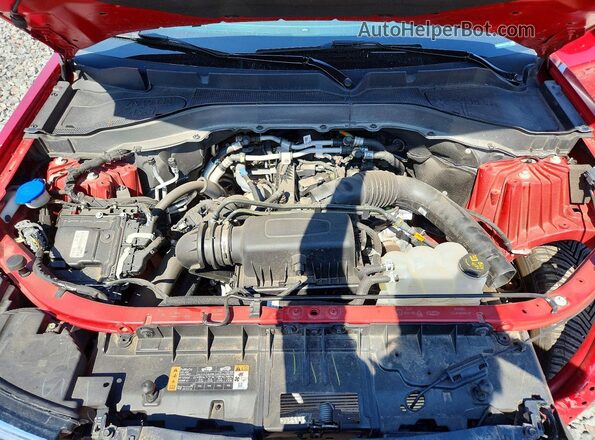 1FMSK8DH1NGA24352 2022 FORD EXPLORER Red Vista del compartimento del motor
