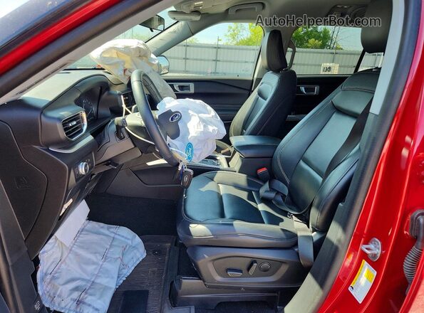 1FMSK8DH1NGA24352 2022 FORD EXPLORER Red Vista interior delantera