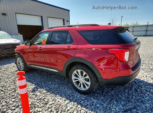 1FMSK8DH1NGA24352 2022 FORD EXPLORER Red Trasero izquierdo