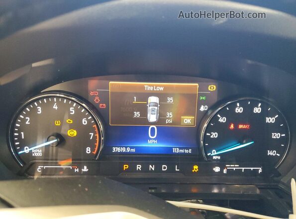 1FMSK8DH1NGA63040 2022 FORD EXPLORER Черный Вид щитка приборов