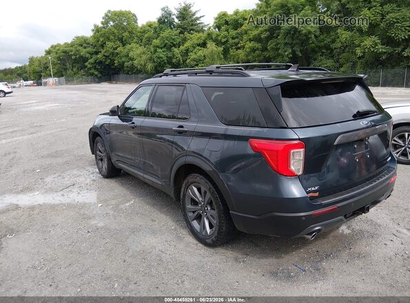 1FMSK8DH1NGC09288 2022 FORD EXPLORER Синий Задняя левая четверть