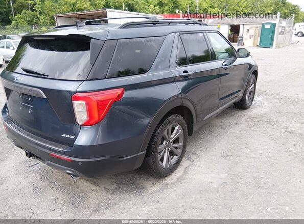 1FMSK8DH1NGC09288 2022 FORD EXPLORER Синий Задняя правая четверть
