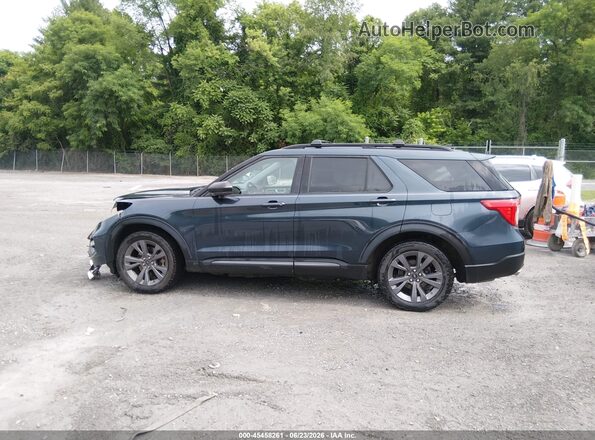 1FMSK8DH1NGC09288 2022 FORD EXPLORER Синий Панорамный вид салона 360°