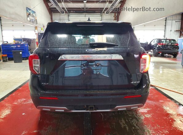 1FMSK8DH1NGC38452 2022 FORD EXPLORER Black Вид ззаду