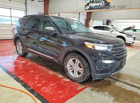 1FMSK8DH1NGC38452 2022 FORD EXPLORER Black Передня права чверть