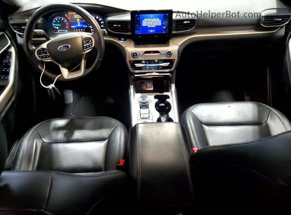 1FMSK8DH1NGC38452 2022 FORD EXPLORER Black Вид панелі приладів