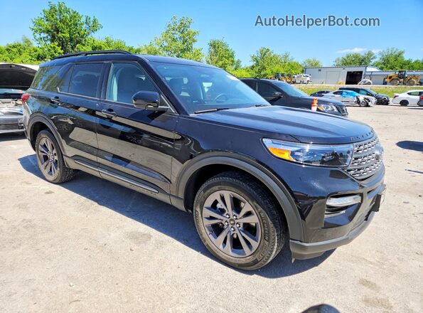 1FMSK8DH1RGA10795 2024 FORD EXPLORER Черный Передняя правая четверть