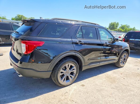 1FMSK8DH1RGA10795 2024 FORD EXPLORER Черный Задняя правая четверть