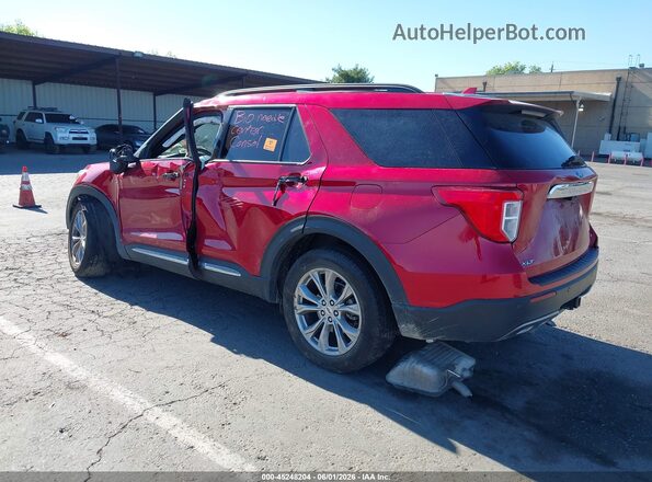1FMSK8DH2LGA54795 2020 FORD EXPLORER Красный Задняя левая четверть