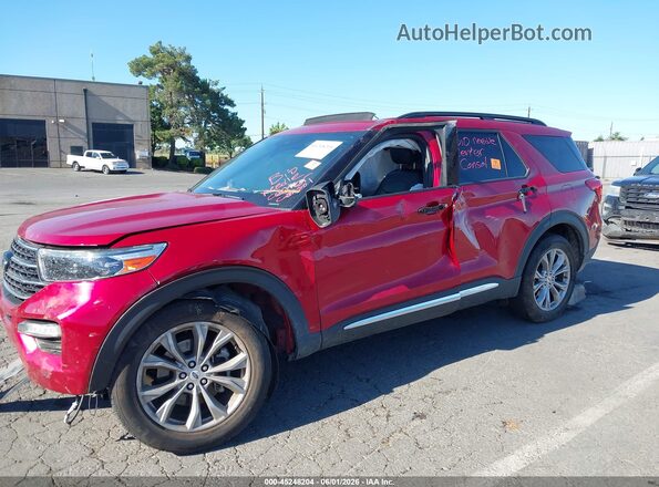 1FMSK8DH2LGA54795 2020 FORD EXPLORER Красный Вид спереди