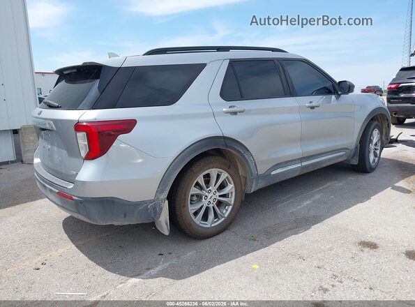 1FMSK8DH2LGB52824 2020 FORD EXPLORER Silver Trasero derecho
