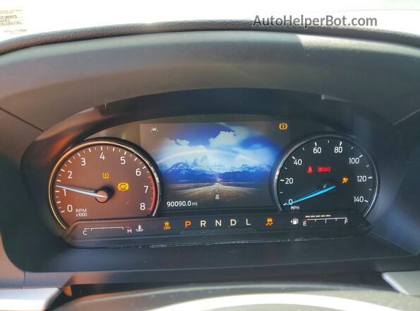 1FMSK8DH2MGA22883 2021 FORD EXPLORER Black Instrument cluster view