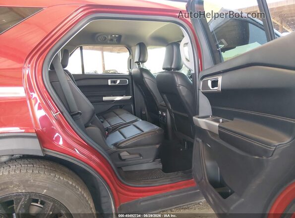 1FMSK8DH2MGA31499 2021 FORD EXPLORER Red Вид наклейки з VIN-кодом