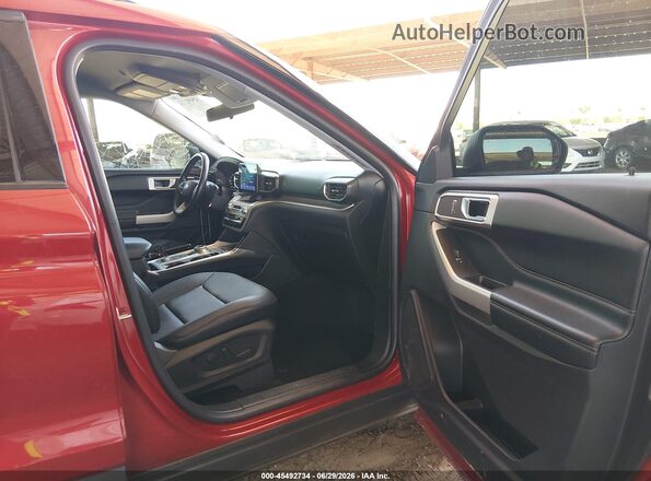 1FMSK8DH2MGA31499 2021 FORD EXPLORER Red Вид салону спереду