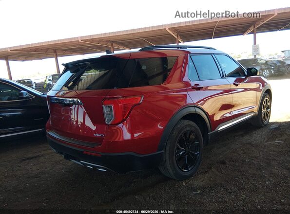 1FMSK8DH2MGA31499 2021 FORD EXPLORER Red Задня права чверть