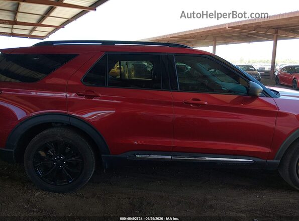 1FMSK8DH2MGA31499 2021 FORD EXPLORER Red Вид задньої частини салону