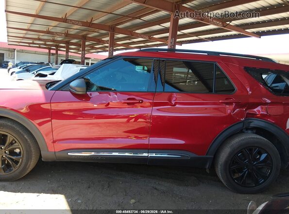 1FMSK8DH2MGA31499 2021 FORD EXPLORER Red Панорамний вид салону 360°