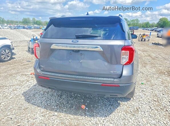 1FMSK8DH2MGA65670 2021 FORD EXPLORER Gray Rear view
