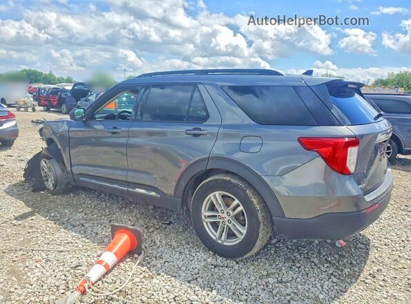1FMSK8DH2MGA65670 2021 FORD EXPLORER Gray Rear left