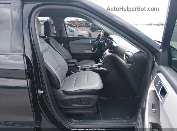 1FMSK8DH2MGA95140 2021 FORD EXPLORER Black Front interior view
