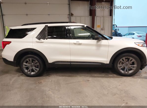 1FMSK8DH2MGC18659 2021 FORD EXPLORER White Widok wnętrza z tyłu