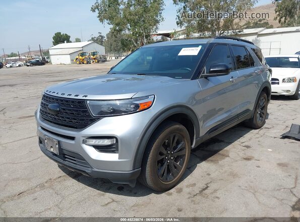 1FMSK8DH2PGA76334 2023 FORD EXPLORER Silver წინა მარცხენა ხედი სამი მეოთხედიდან