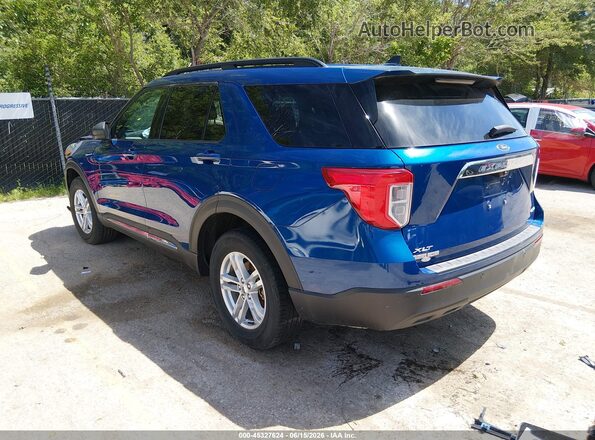 1FMSK8DH2PGA78066 2023 FORD EXPLORER Синий Задняя левая четверть