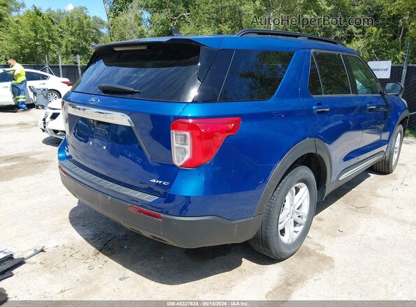 1FMSK8DH2PGA78066 2023 FORD EXPLORER Синий Задняя правая четверть