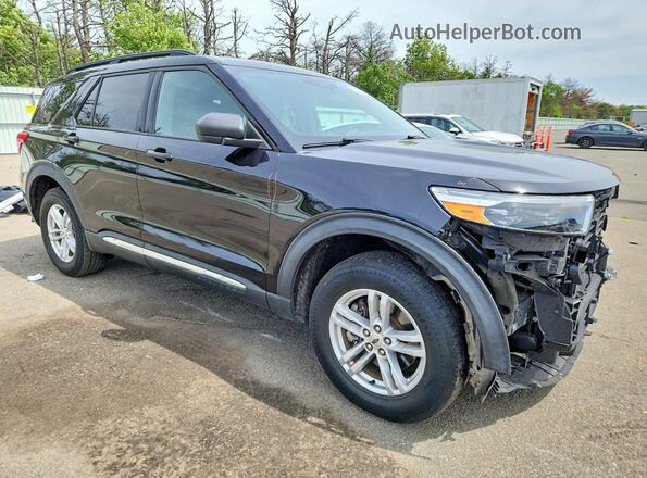 1FMSK8DH3LGC06048 2020 FORD EXPLORER Черный Передняя правая четверть