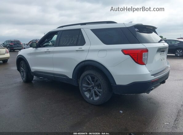1FMSK8DH3MGB60027 2021 FORD EXPLORER White Trasero izquierdo