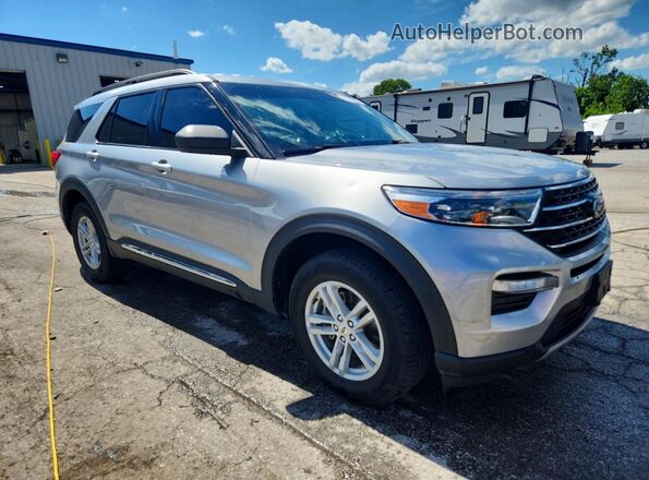 1FMSK8DH3MGB95697 2021 FORD EXPLORER Silver წინა მარჯვენა