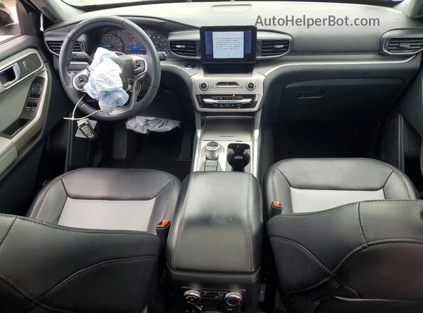 1FMSK8DH3NGC31826 2022 FORD EXPLORER Белый Вид панели приборов